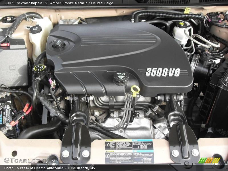 Amber Bronze Metallic / Neutral Beige 2007 Chevrolet Impala LS