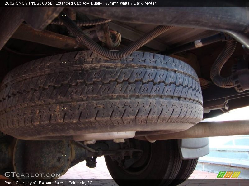 Summit White / Dark Pewter 2003 GMC Sierra 3500 SLT Extended Cab 4x4 Dually