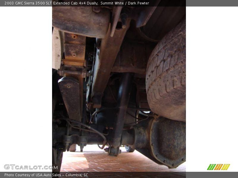 Summit White / Dark Pewter 2003 GMC Sierra 3500 SLT Extended Cab 4x4 Dually