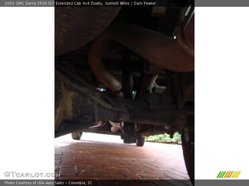 Summit White / Dark Pewter 2003 GMC Sierra 3500 SLT Extended Cab 4x4 Dually