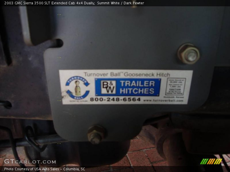 Summit White / Dark Pewter 2003 GMC Sierra 3500 SLT Extended Cab 4x4 Dually