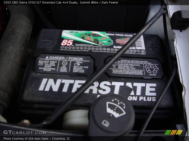 Summit White / Dark Pewter 2003 GMC Sierra 3500 SLT Extended Cab 4x4 Dually