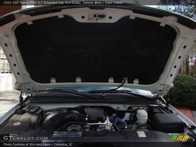 Summit White / Dark Pewter 2003 GMC Sierra 3500 SLT Extended Cab 4x4 Dually