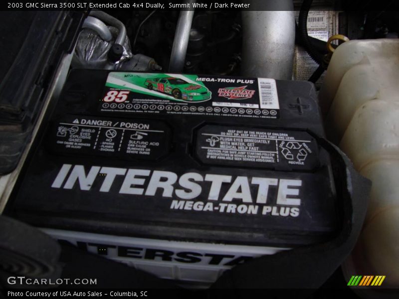 Summit White / Dark Pewter 2003 GMC Sierra 3500 SLT Extended Cab 4x4 Dually