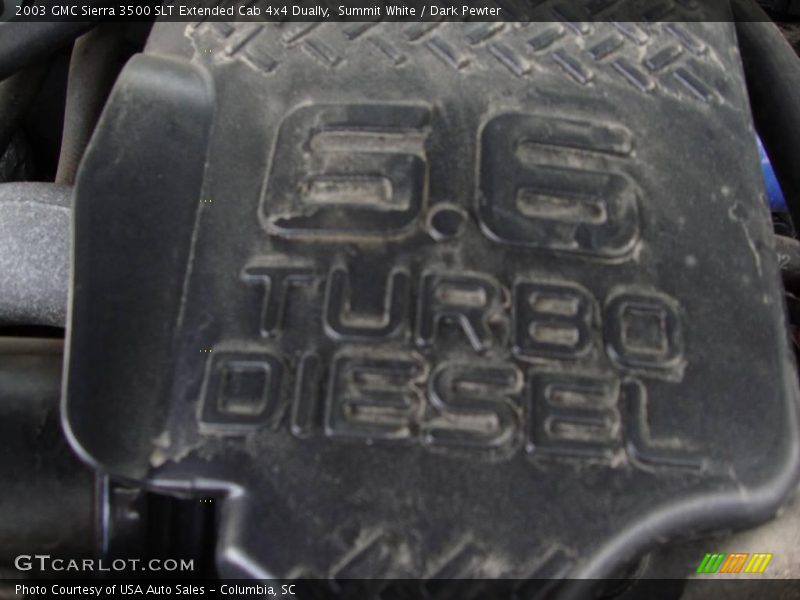 Summit White / Dark Pewter 2003 GMC Sierra 3500 SLT Extended Cab 4x4 Dually