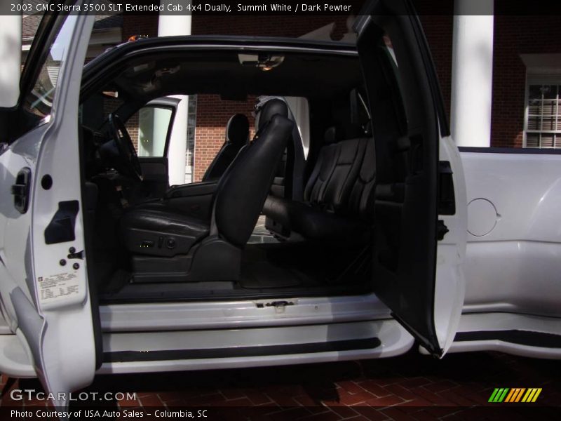 Summit White / Dark Pewter 2003 GMC Sierra 3500 SLT Extended Cab 4x4 Dually