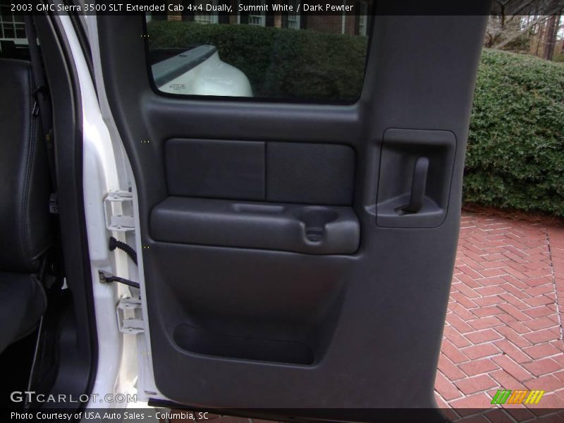 Summit White / Dark Pewter 2003 GMC Sierra 3500 SLT Extended Cab 4x4 Dually