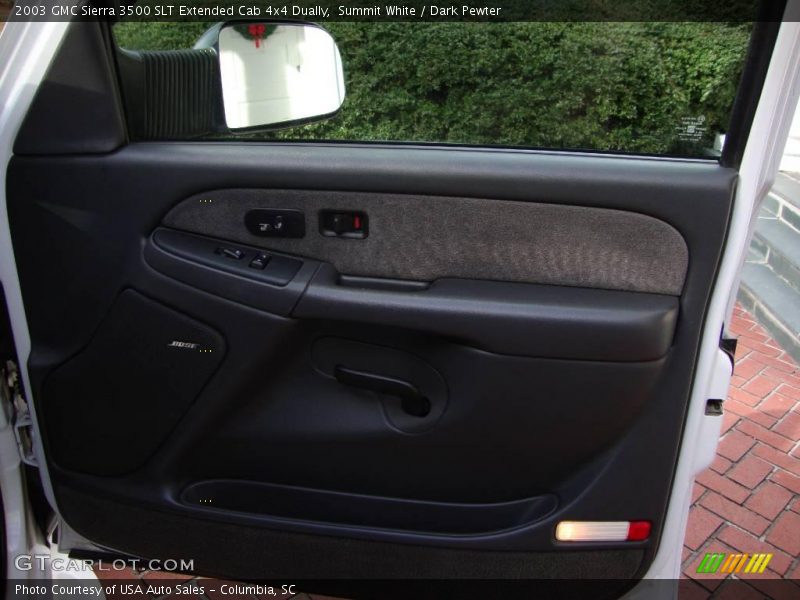 Summit White / Dark Pewter 2003 GMC Sierra 3500 SLT Extended Cab 4x4 Dually