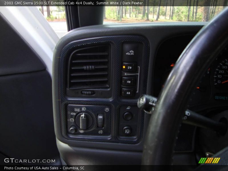Summit White / Dark Pewter 2003 GMC Sierra 3500 SLT Extended Cab 4x4 Dually