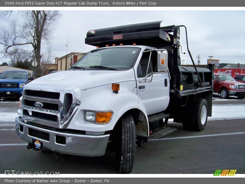 Oxford White / Flint Gray 2006 Ford F650 Super Duty XLT Regular Cab Dump Truck