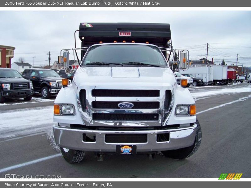 Oxford White / Flint Gray 2006 Ford F650 Super Duty XLT Regular Cab Dump Truck