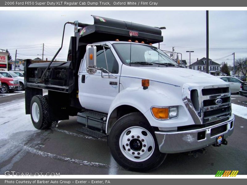 Oxford White / Flint Gray 2006 Ford F650 Super Duty XLT Regular Cab Dump Truck