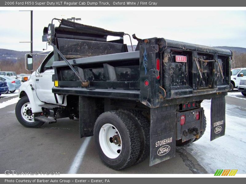 Oxford White / Flint Gray 2006 Ford F650 Super Duty XLT Regular Cab Dump Truck