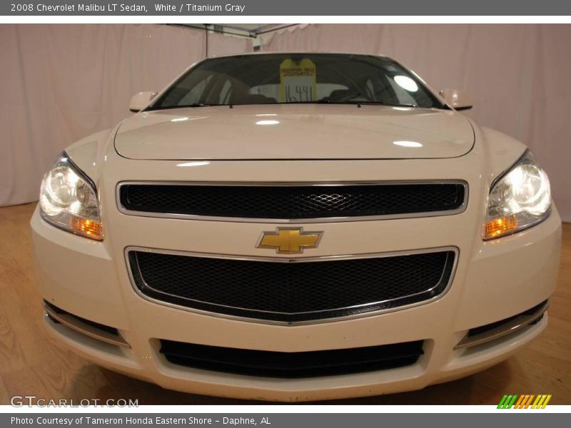 White / Titanium Gray 2008 Chevrolet Malibu LT Sedan