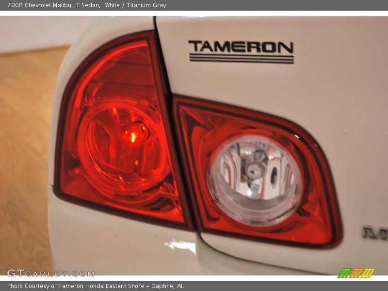 White / Titanium Gray 2008 Chevrolet Malibu LT Sedan