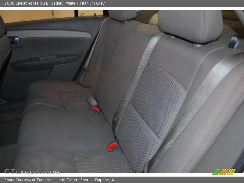 White / Titanium Gray 2008 Chevrolet Malibu LT Sedan