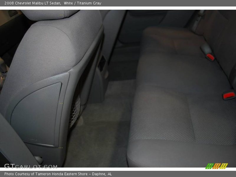 White / Titanium Gray 2008 Chevrolet Malibu LT Sedan