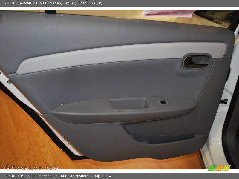 White / Titanium Gray 2008 Chevrolet Malibu LT Sedan