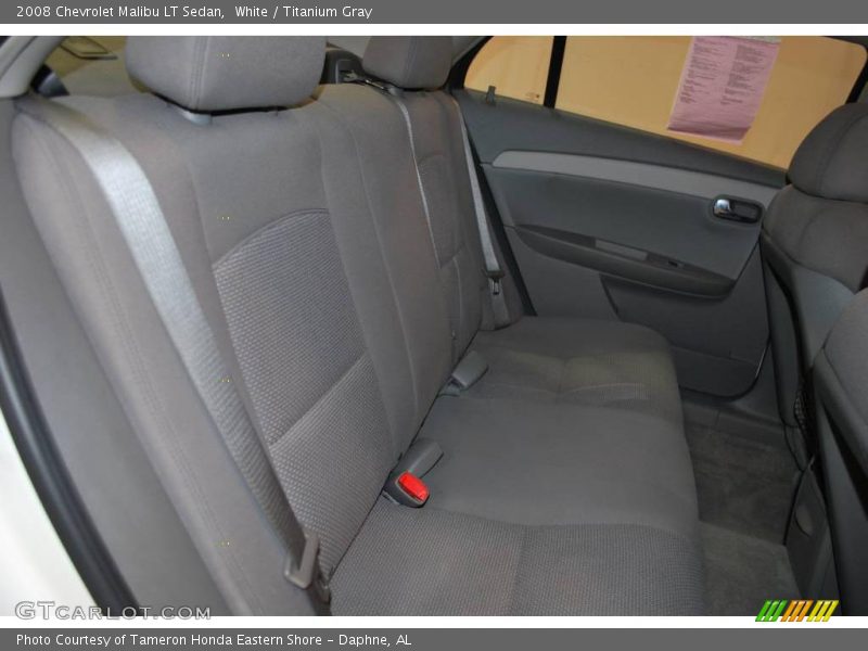 White / Titanium Gray 2008 Chevrolet Malibu LT Sedan