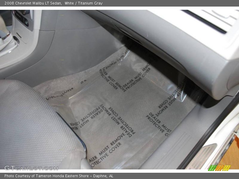 White / Titanium Gray 2008 Chevrolet Malibu LT Sedan
