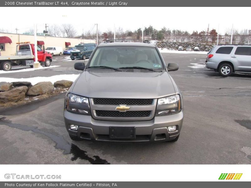 Graystone Metallic / Light Gray 2008 Chevrolet TrailBlazer LT 4x4