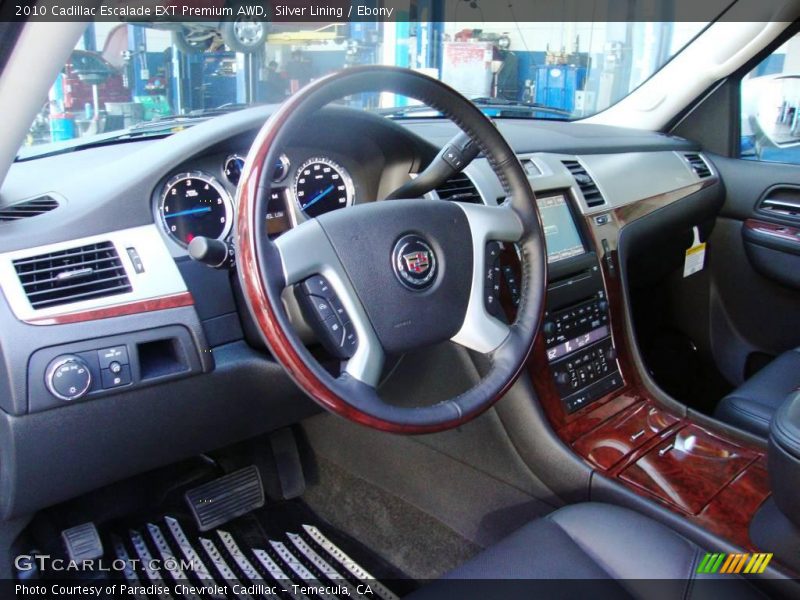 Silver Lining / Ebony 2010 Cadillac Escalade EXT Premium AWD