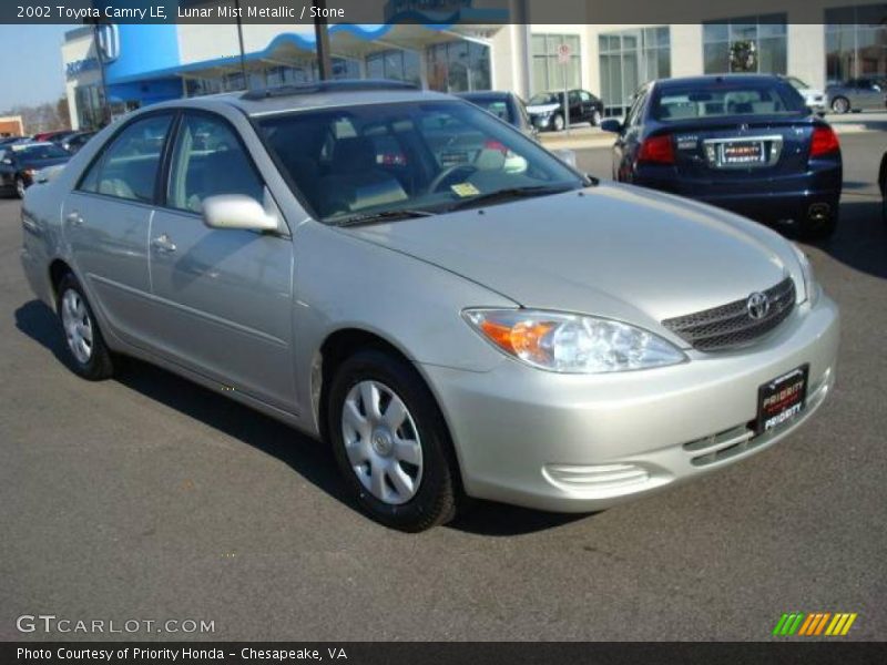 Lunar Mist Metallic / Stone 2002 Toyota Camry LE