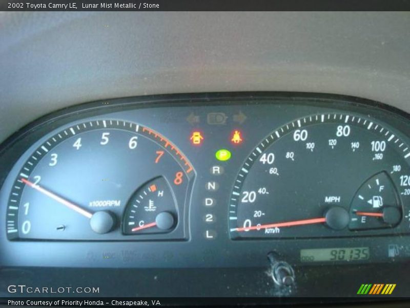 Lunar Mist Metallic / Stone 2002 Toyota Camry LE