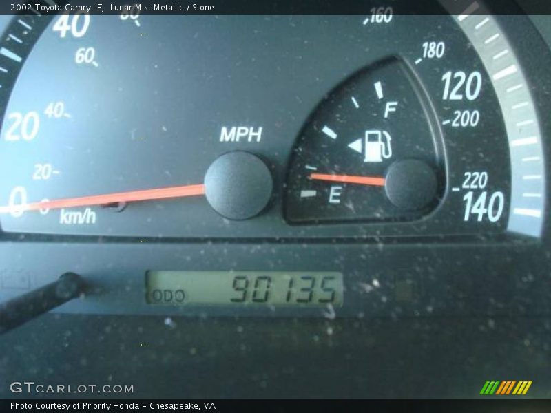Lunar Mist Metallic / Stone 2002 Toyota Camry LE