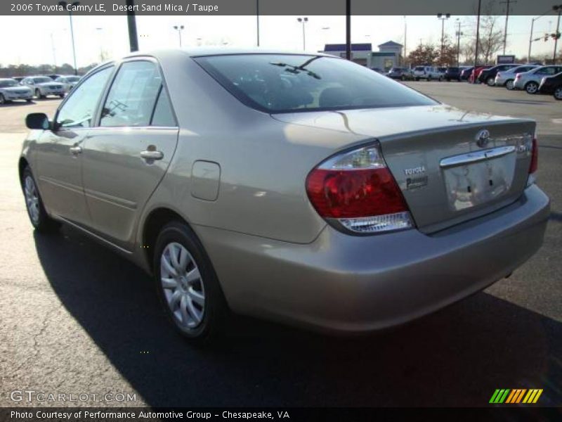 Desert Sand Mica / Taupe 2006 Toyota Camry LE