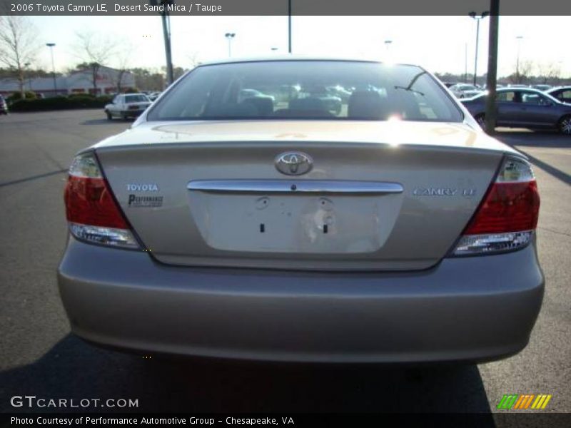Desert Sand Mica / Taupe 2006 Toyota Camry LE