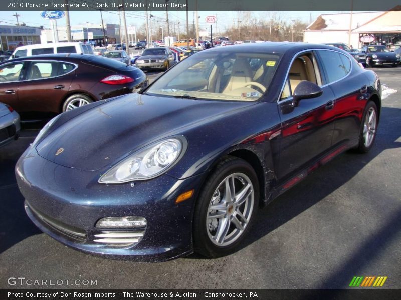 Dark Blue Metallic / Luxor Beige 2010 Porsche Panamera 4S