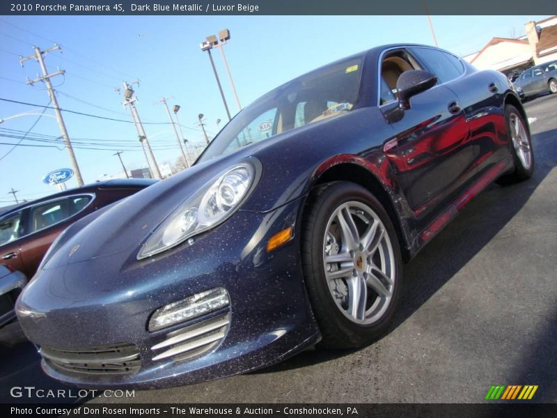 Dark Blue Metallic / Luxor Beige 2010 Porsche Panamera 4S