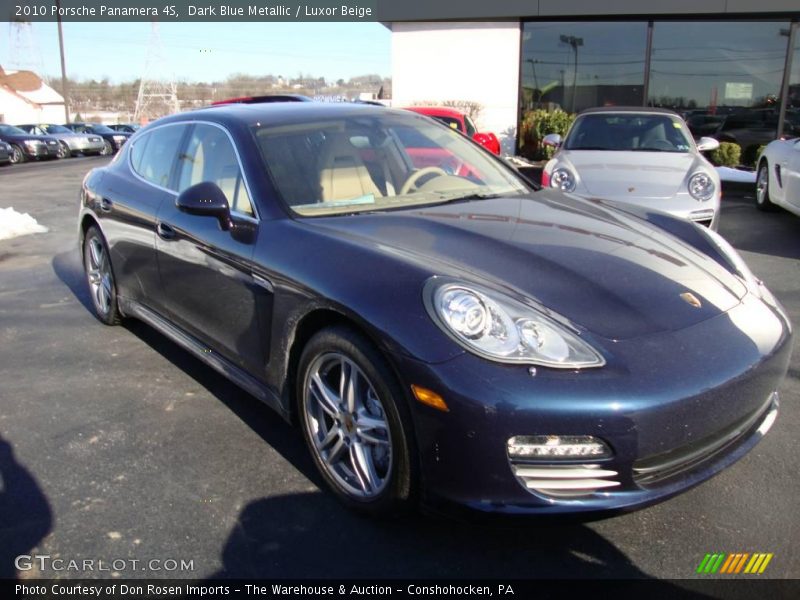 Dark Blue Metallic / Luxor Beige 2010 Porsche Panamera 4S