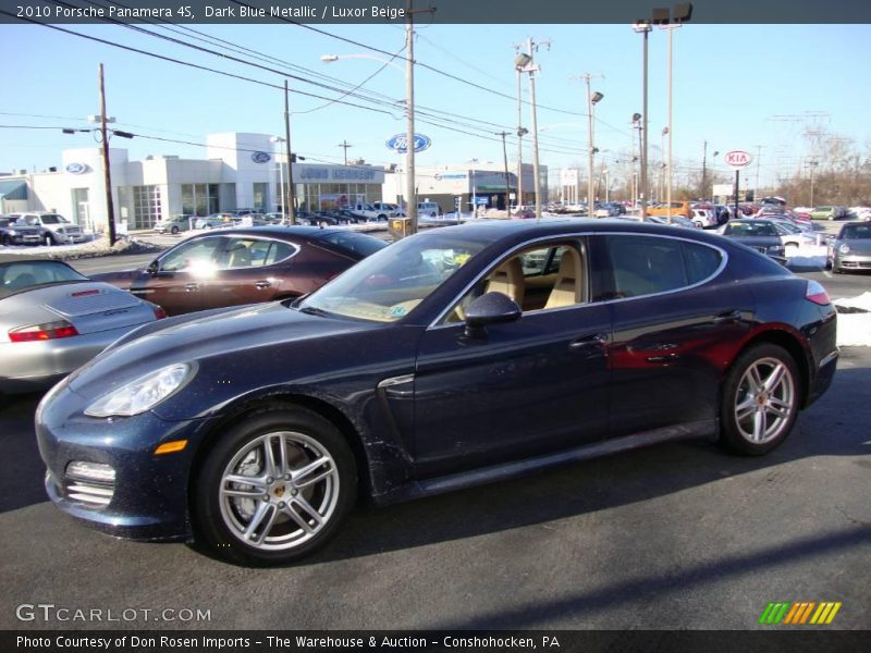 Dark Blue Metallic / Luxor Beige 2010 Porsche Panamera 4S