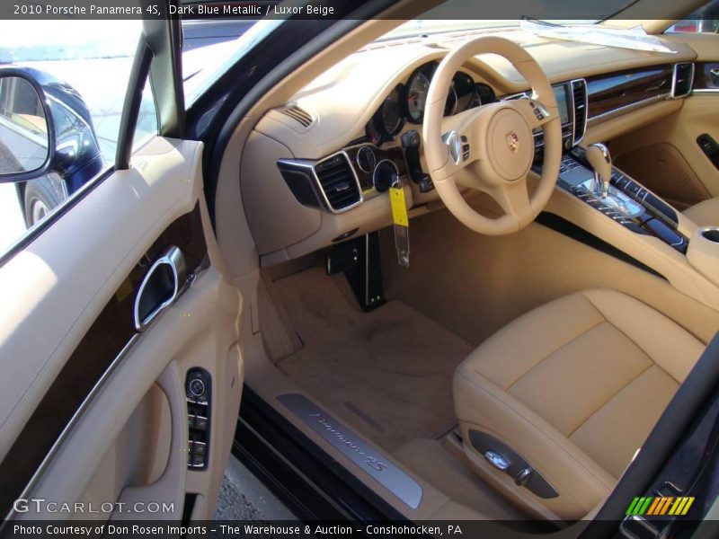 Dark Blue Metallic / Luxor Beige 2010 Porsche Panamera 4S