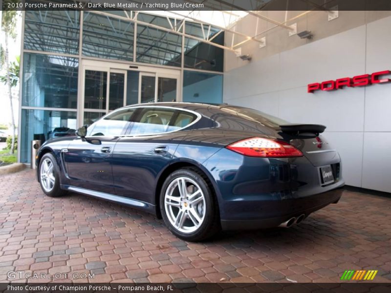 Dark Blue Metallic / Yachting Blue/Cream 2010 Porsche Panamera S