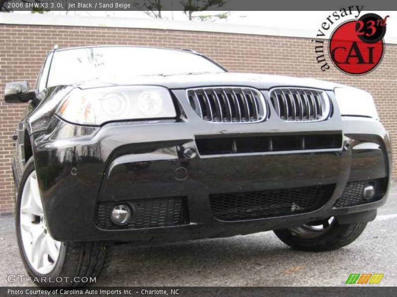 Jet Black / Sand Beige 2006 BMW X3 3.0i