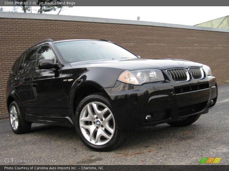 Jet Black / Sand Beige 2006 BMW X3 3.0i