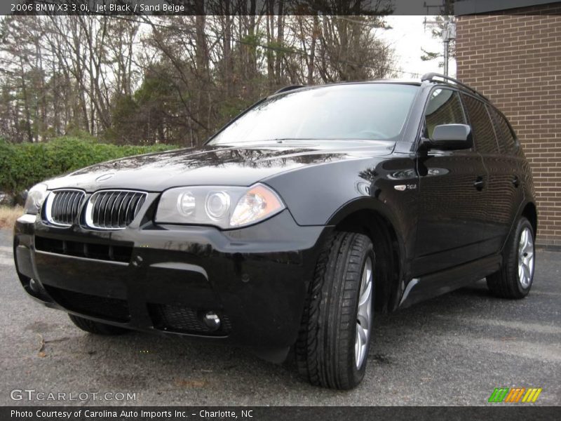 Jet Black / Sand Beige 2006 BMW X3 3.0i