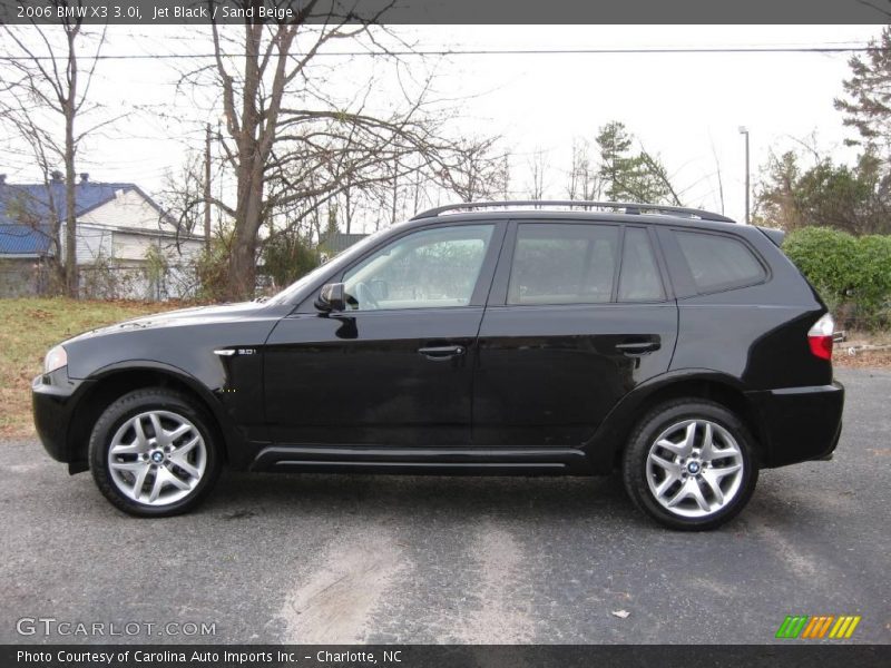 Jet Black / Sand Beige 2006 BMW X3 3.0i