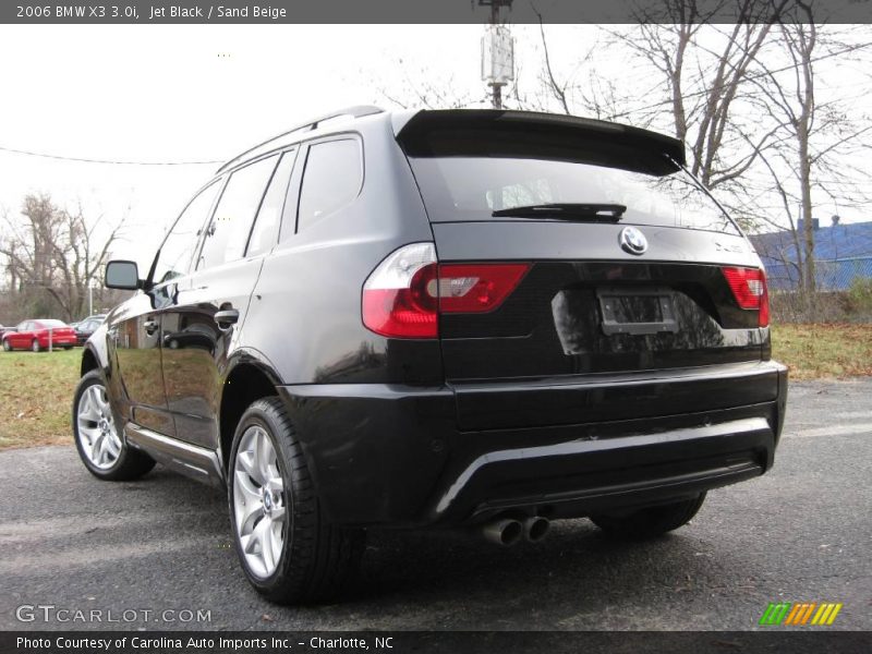 Jet Black / Sand Beige 2006 BMW X3 3.0i