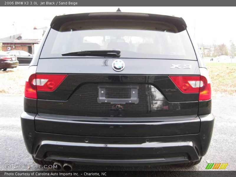 Jet Black / Sand Beige 2006 BMW X3 3.0i