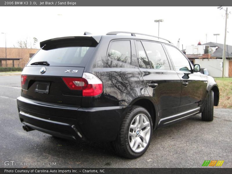 Jet Black / Sand Beige 2006 BMW X3 3.0i