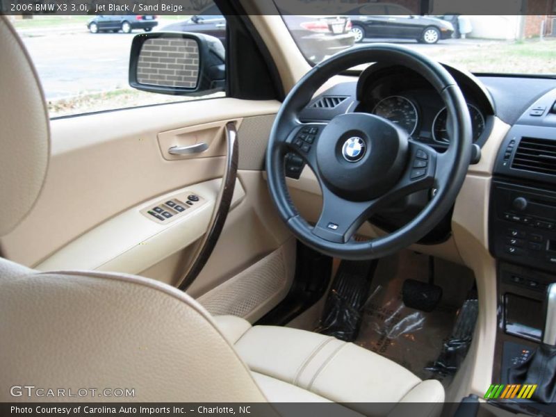 Jet Black / Sand Beige 2006 BMW X3 3.0i
