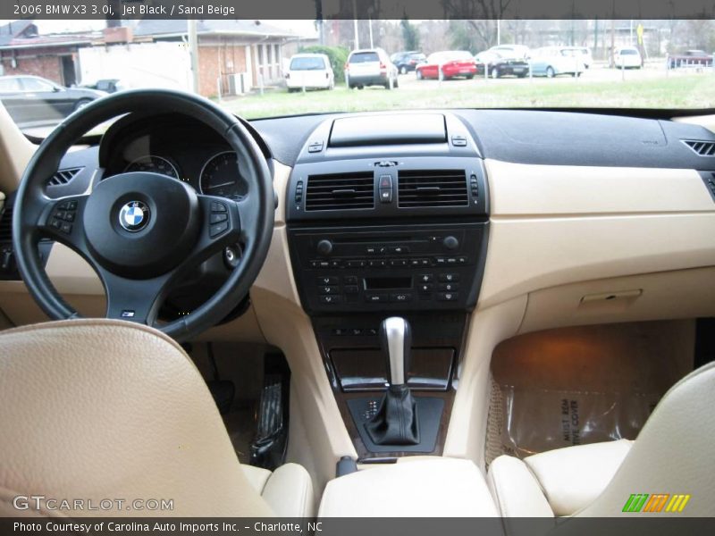 Jet Black / Sand Beige 2006 BMW X3 3.0i