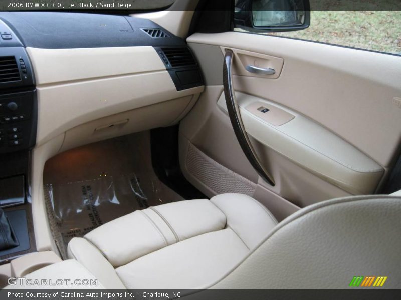 Jet Black / Sand Beige 2006 BMW X3 3.0i