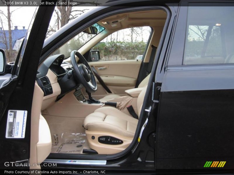 Jet Black / Sand Beige 2006 BMW X3 3.0i