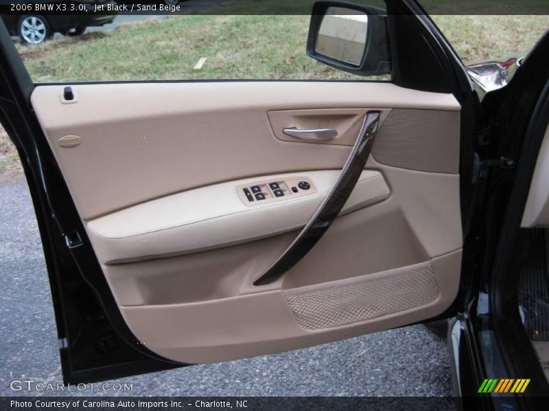 Jet Black / Sand Beige 2006 BMW X3 3.0i