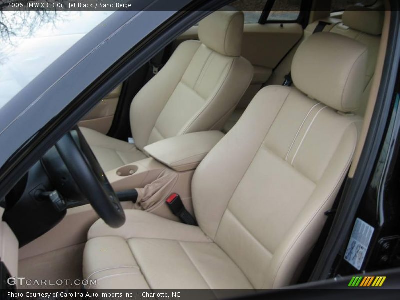 Jet Black / Sand Beige 2006 BMW X3 3.0i